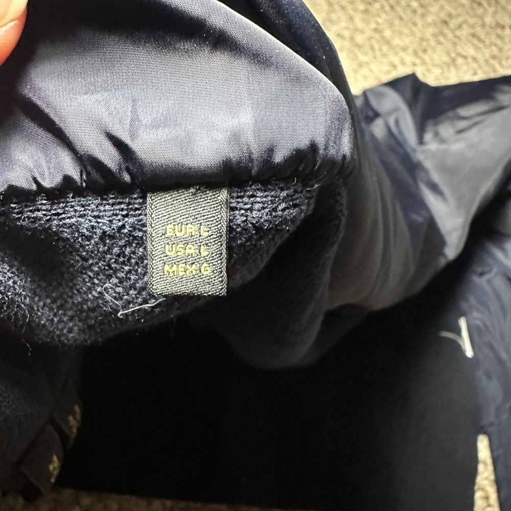 Massimo Dutti Men Contrast Technical Jacket with navy knit -L - Picture 6 of 7